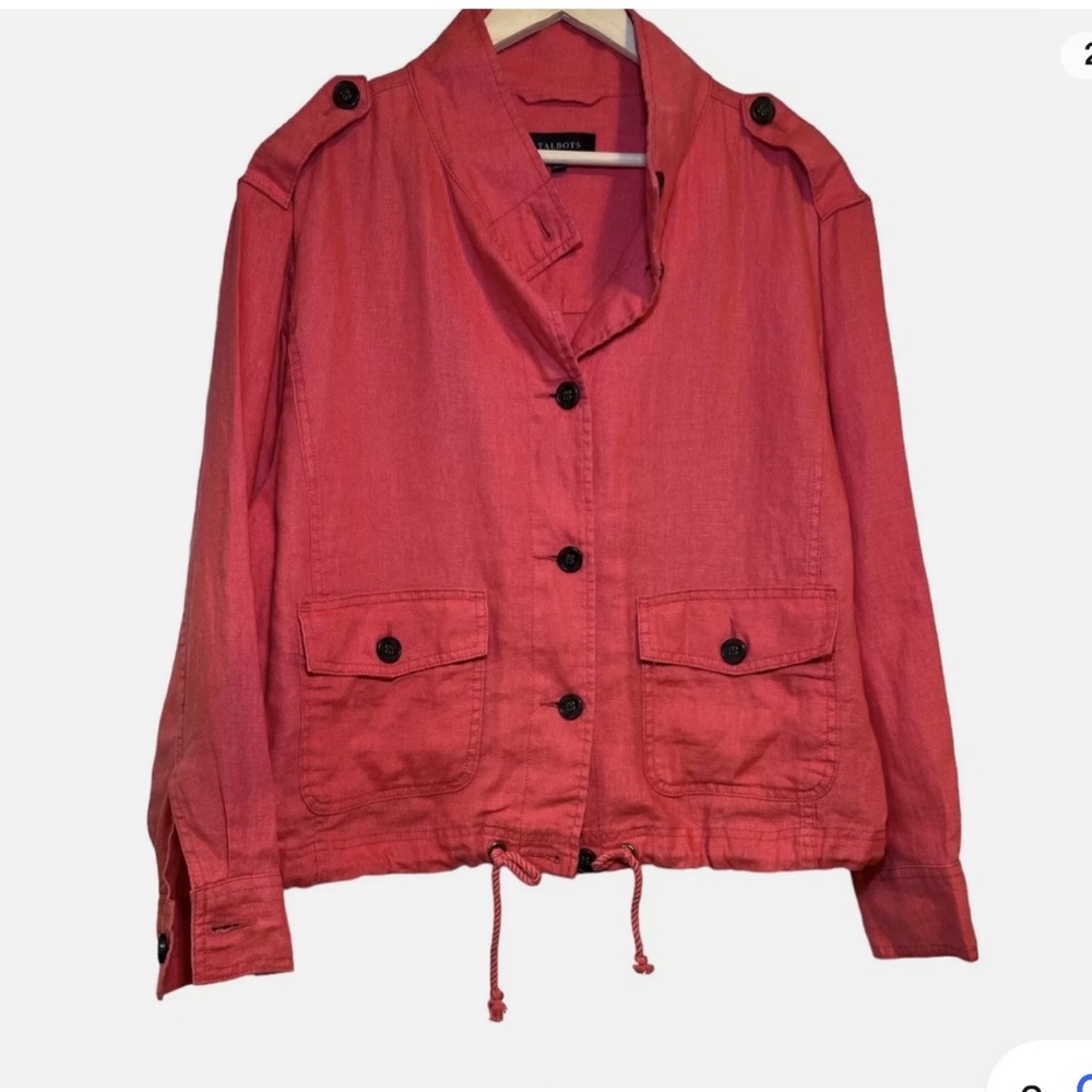 Talbots 100% Linen Women Jacket